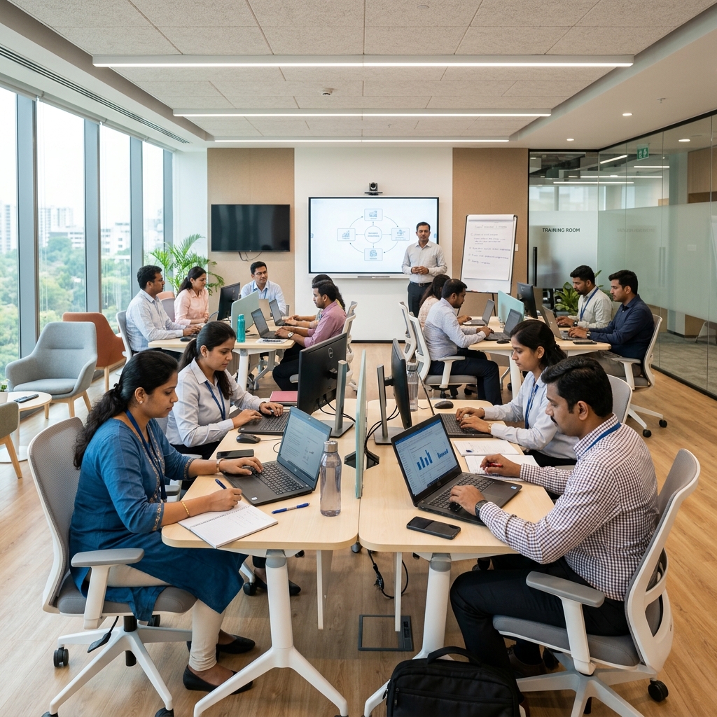 Professional career training session at Click2Career